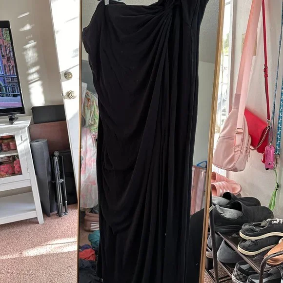 Size 26 Eloquii Twist Front Knot Skirt - Picture 3 of 5